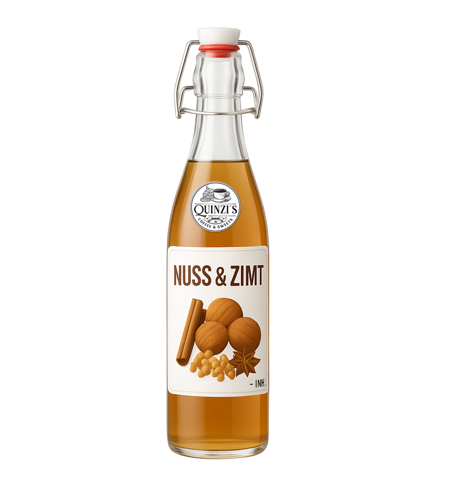 QUINZIS - Sirup Nuss & Zimt für Kaffee und Co.