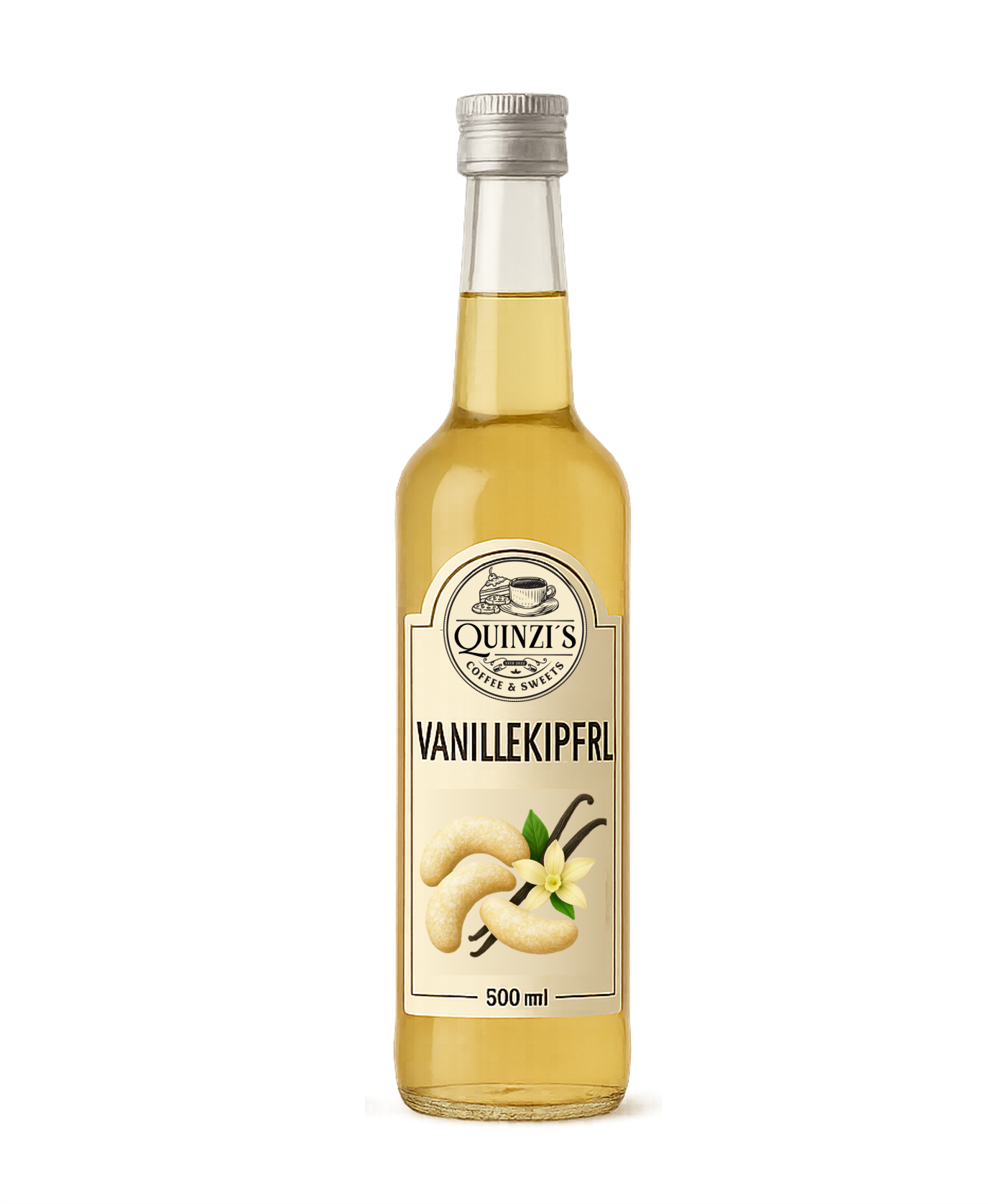 QUINZIS - Sirup Vanillekipferl für Kaffee und Co.