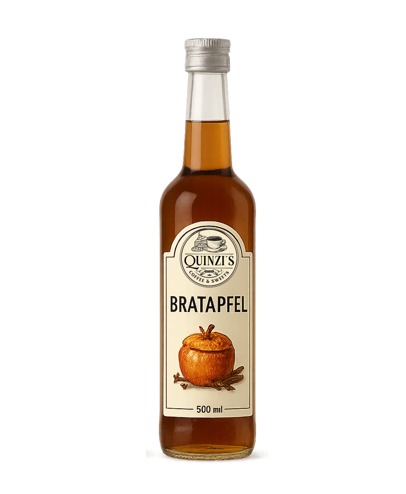 QUINZIS - Sirup Bratapfel für Kaffee und Co.