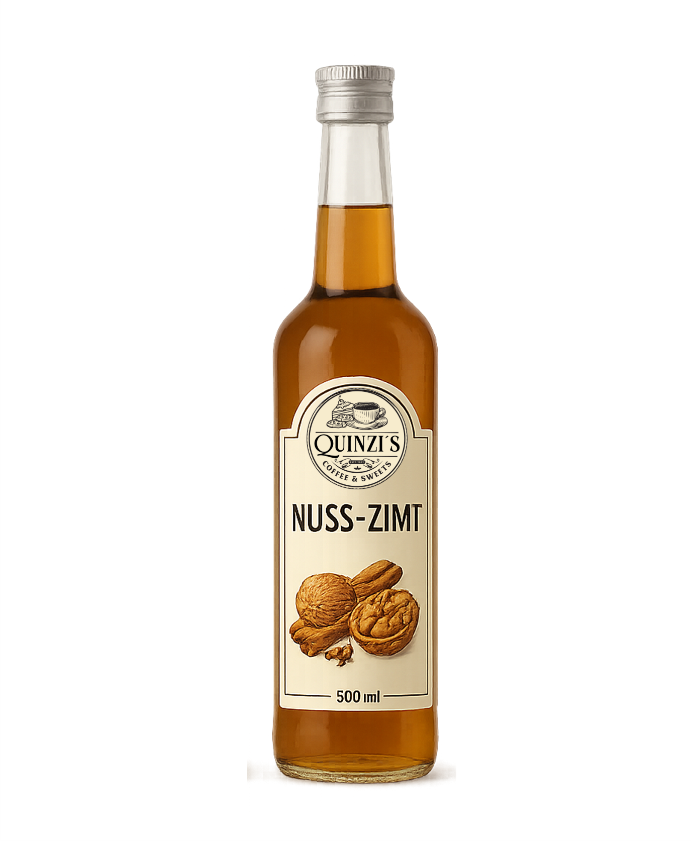 QUINZIS - Sirup Nuss & Zimt für Kaffee und Co.